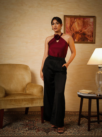 High Waist Wide Leg Pant