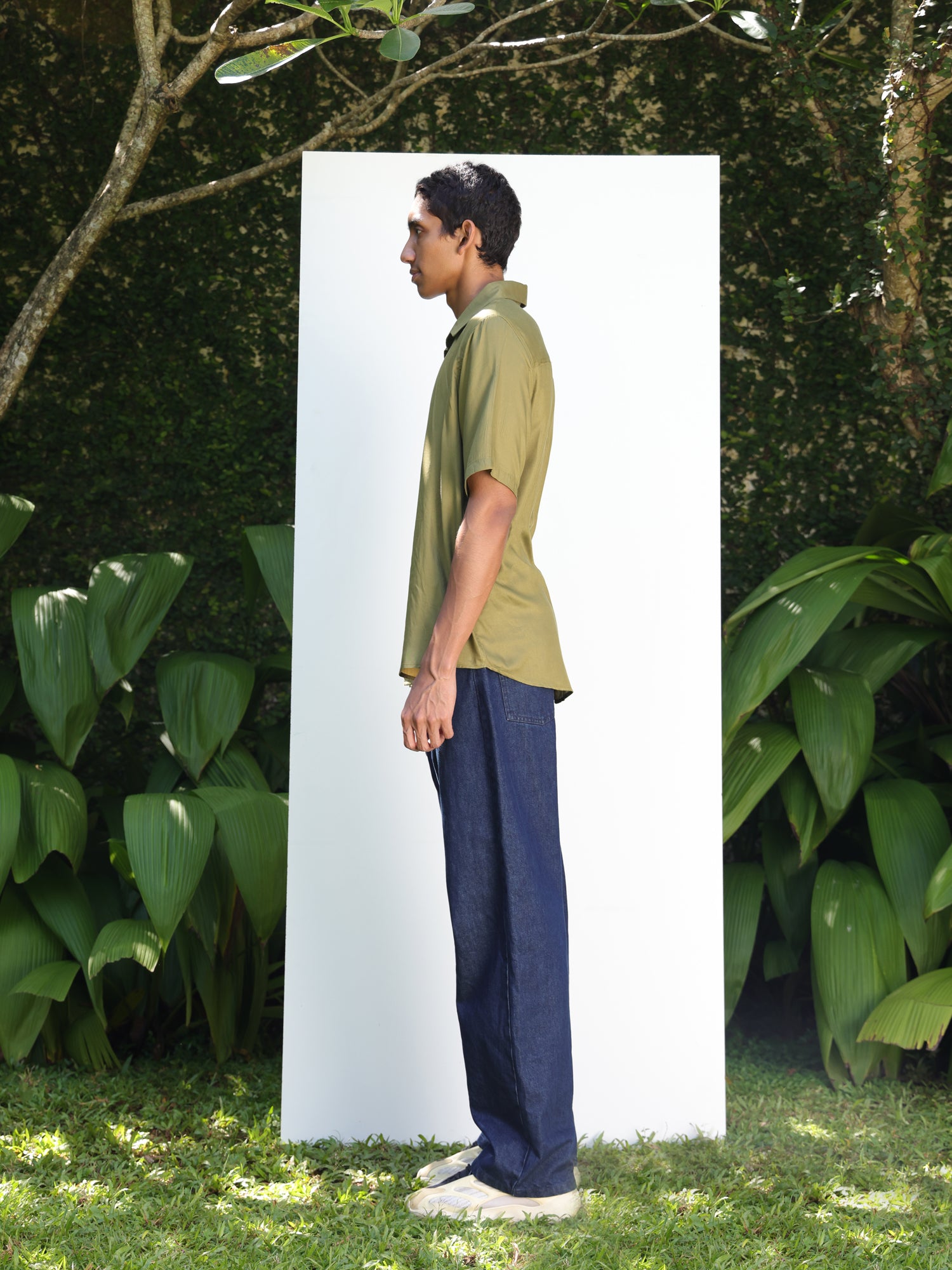 Oversize rayon shirt