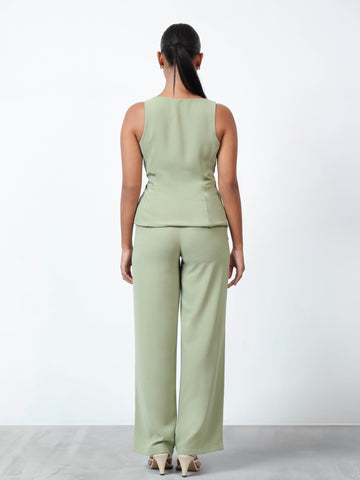 High Waist Straight Leg Pant