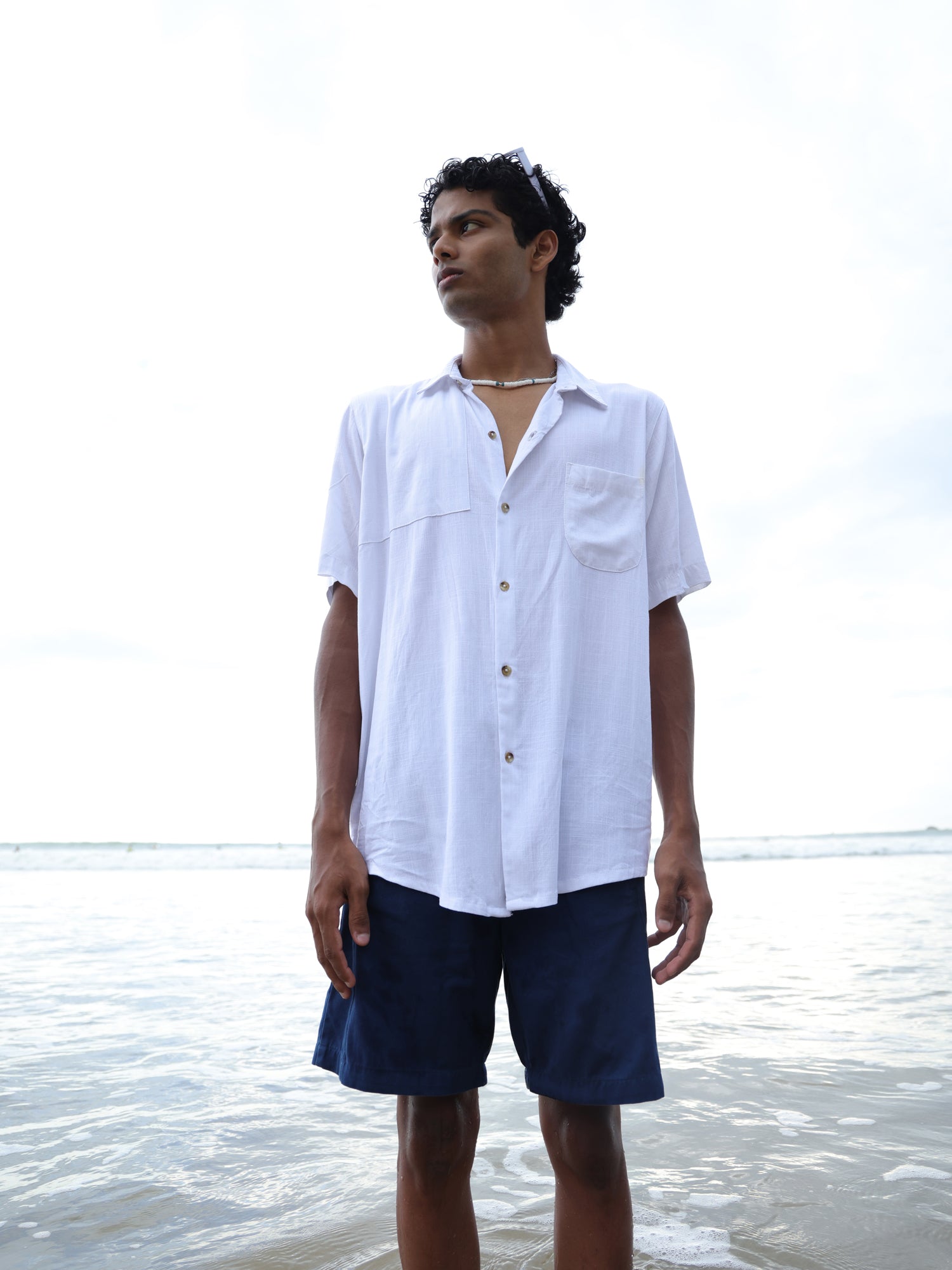 Oversized panel detailed shrit