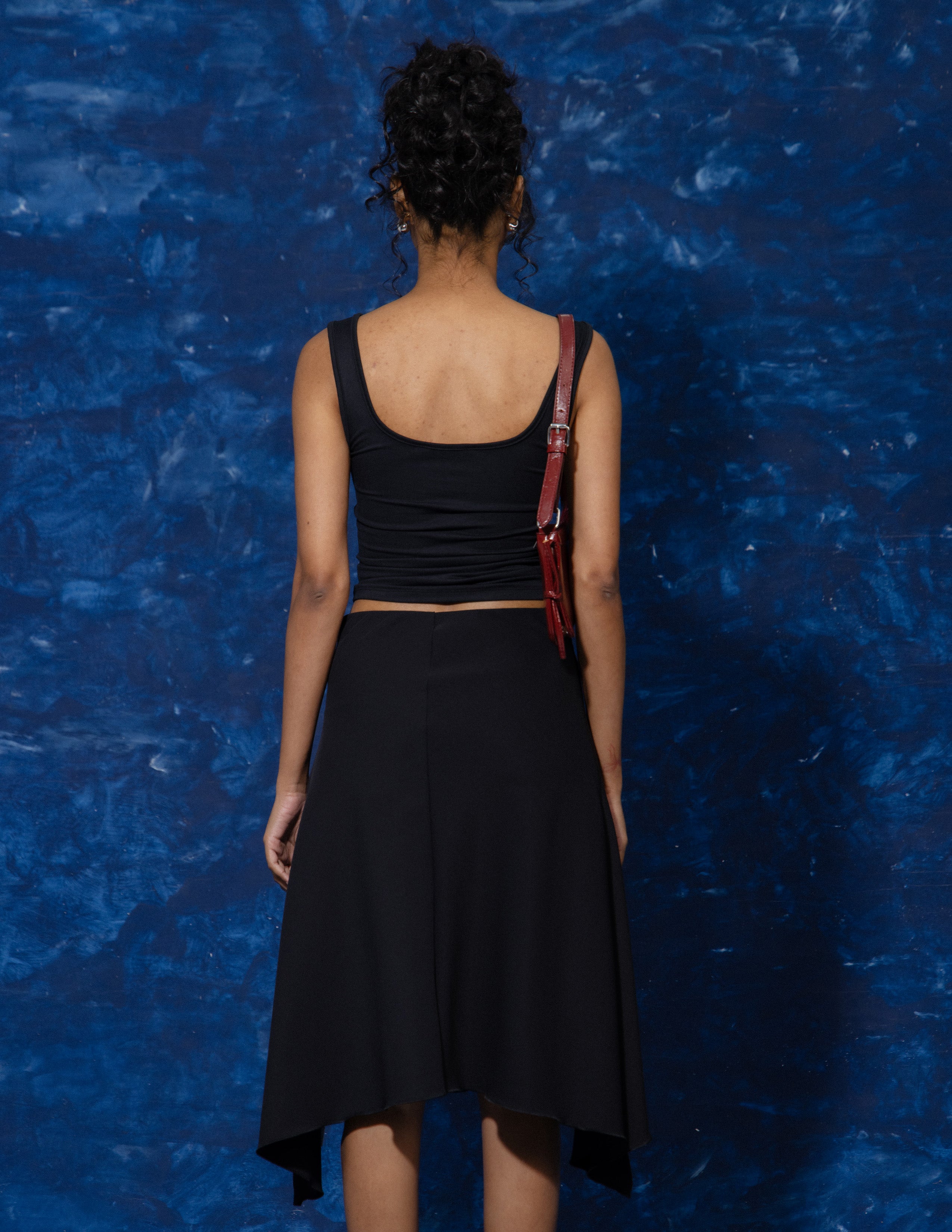 Striped Asymetrical Skirt