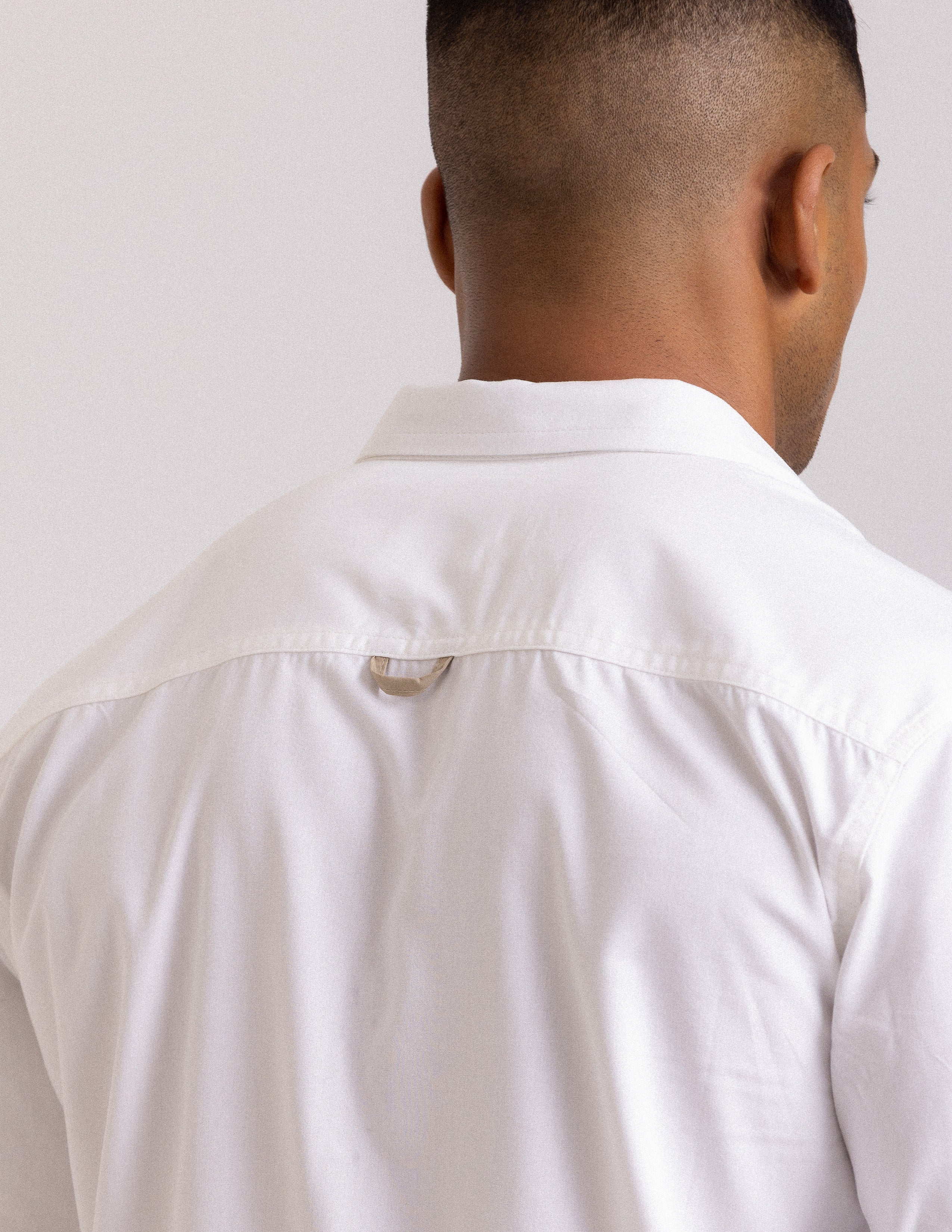 Contrast loop detail long sleeve shirt
