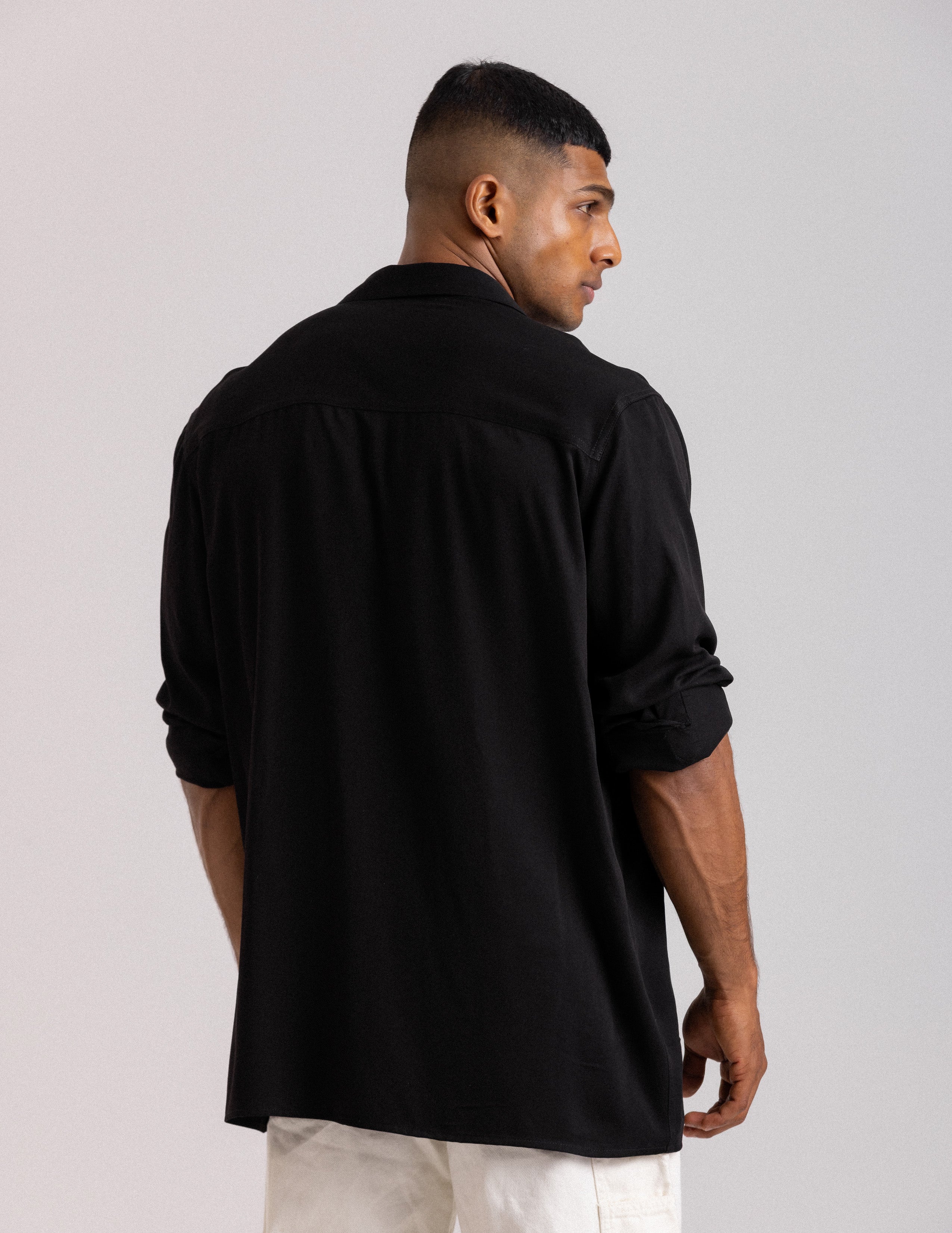 Separate placket long sleeve shirt