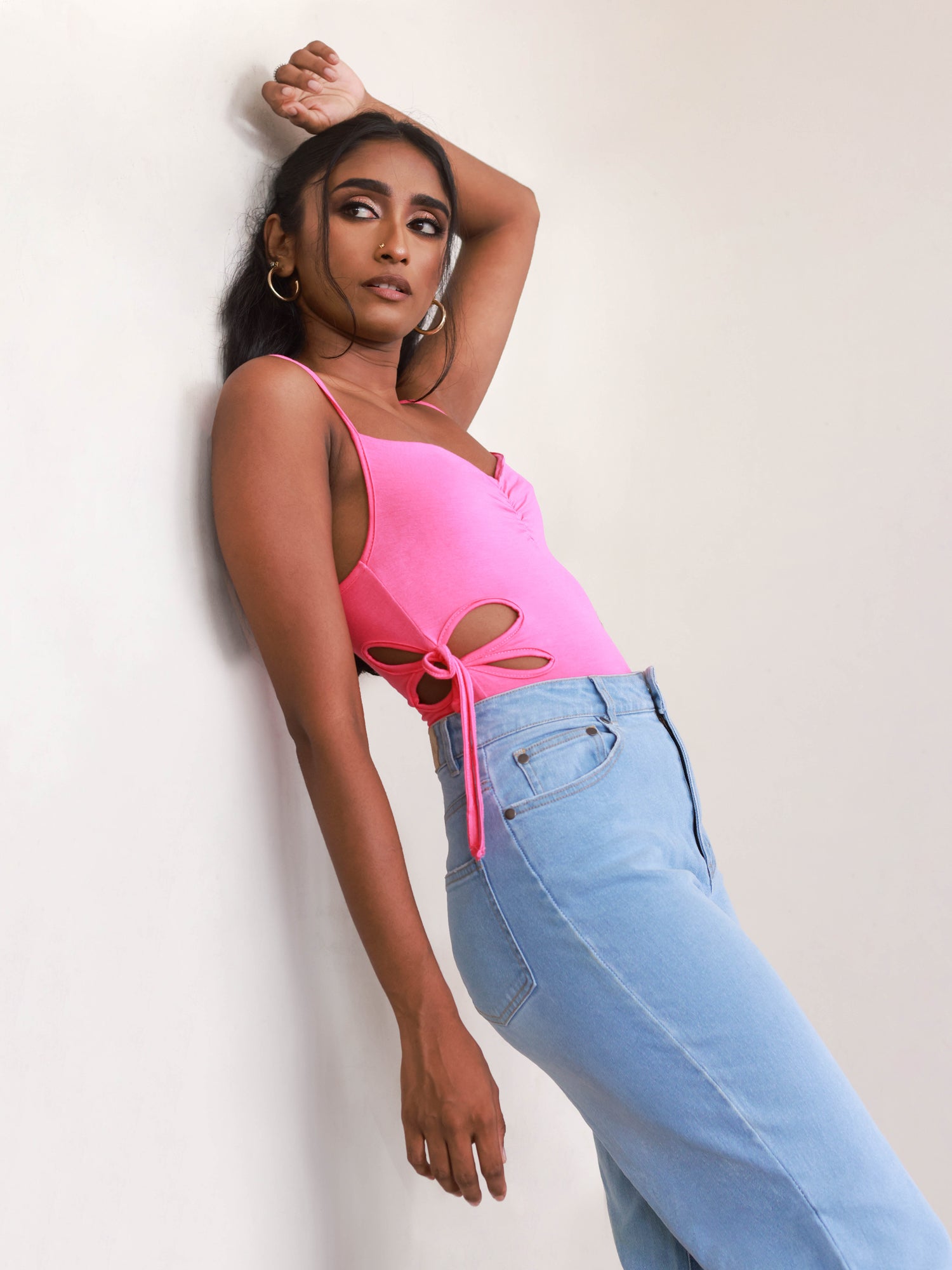 Side Cut-Out Detail Body Suit