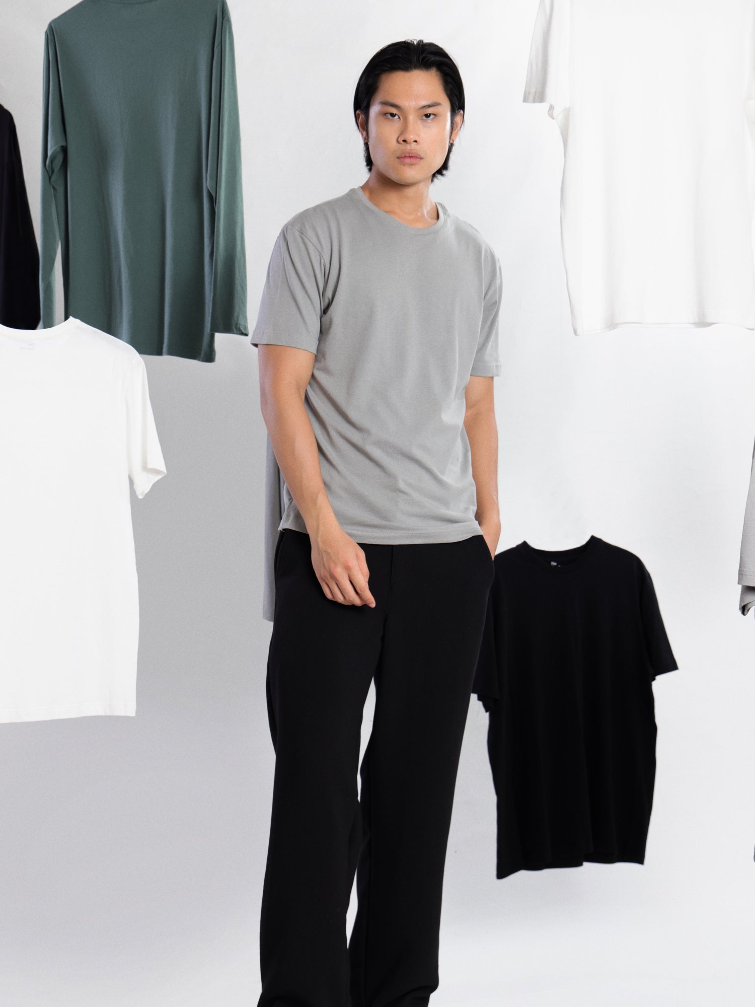 Short sleeve slim fit T shirt