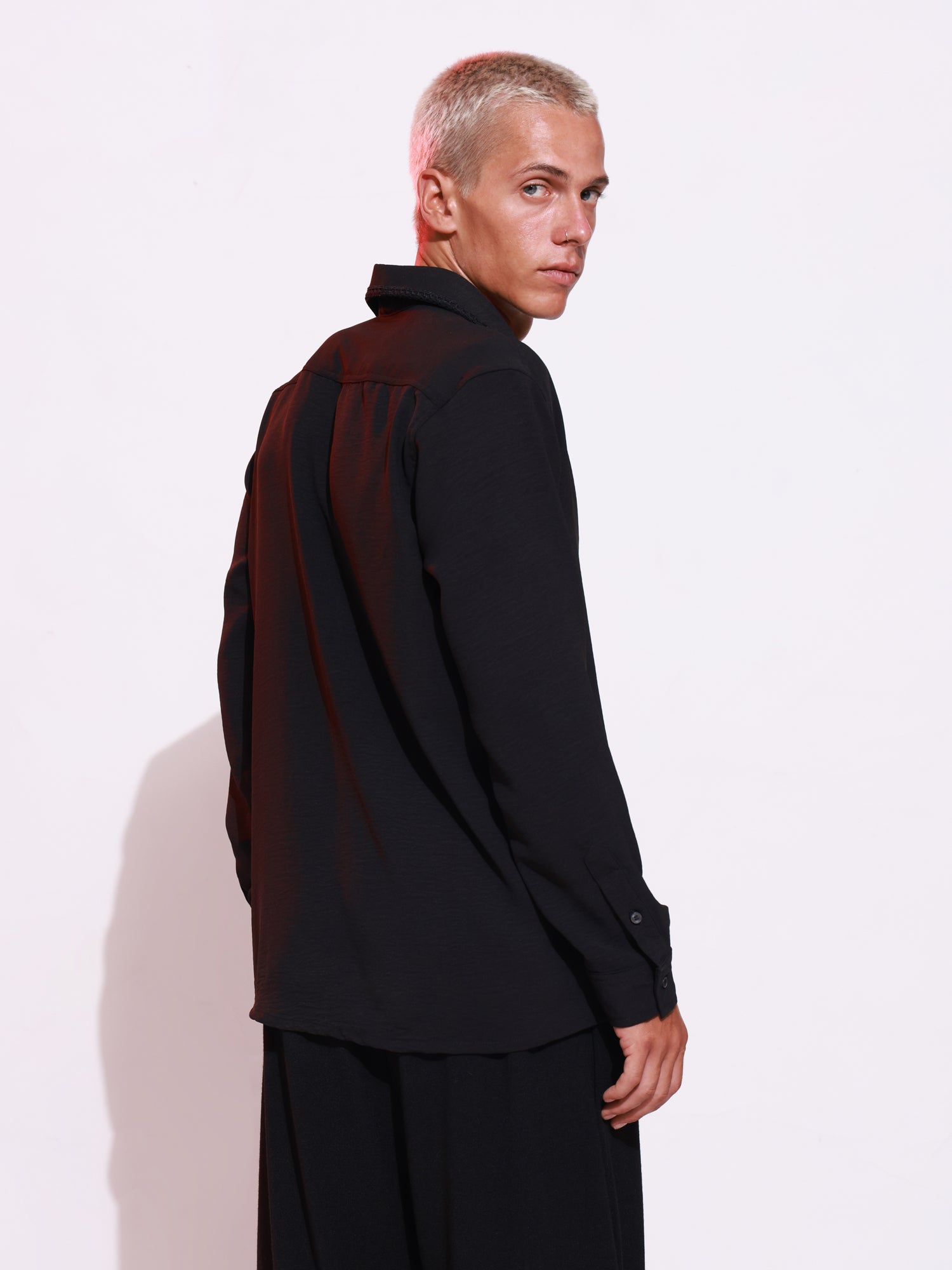 Collar Lace Detailed Regular Fit Shirt