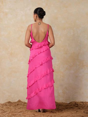 Frill-Detailed-Maxi-Dress