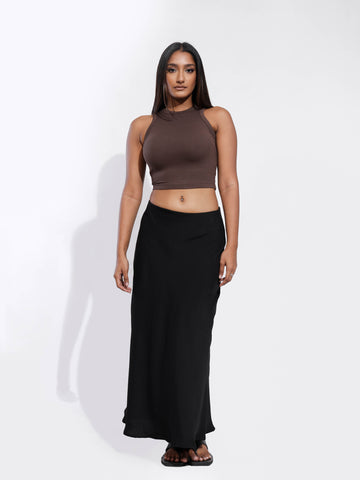 Riri Sleeveless Halter Neck Crop Top