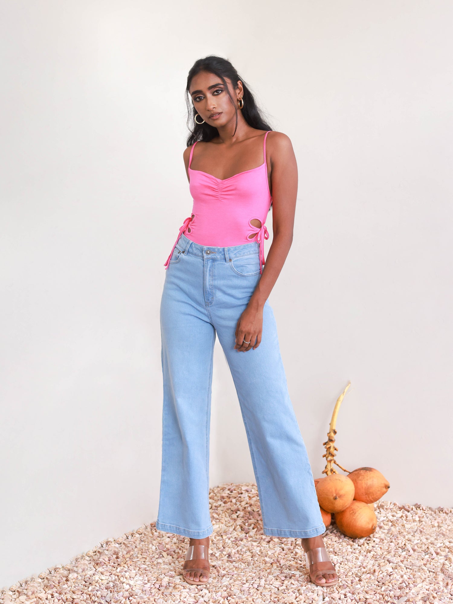 Side Cut-Out Detail Body Suit