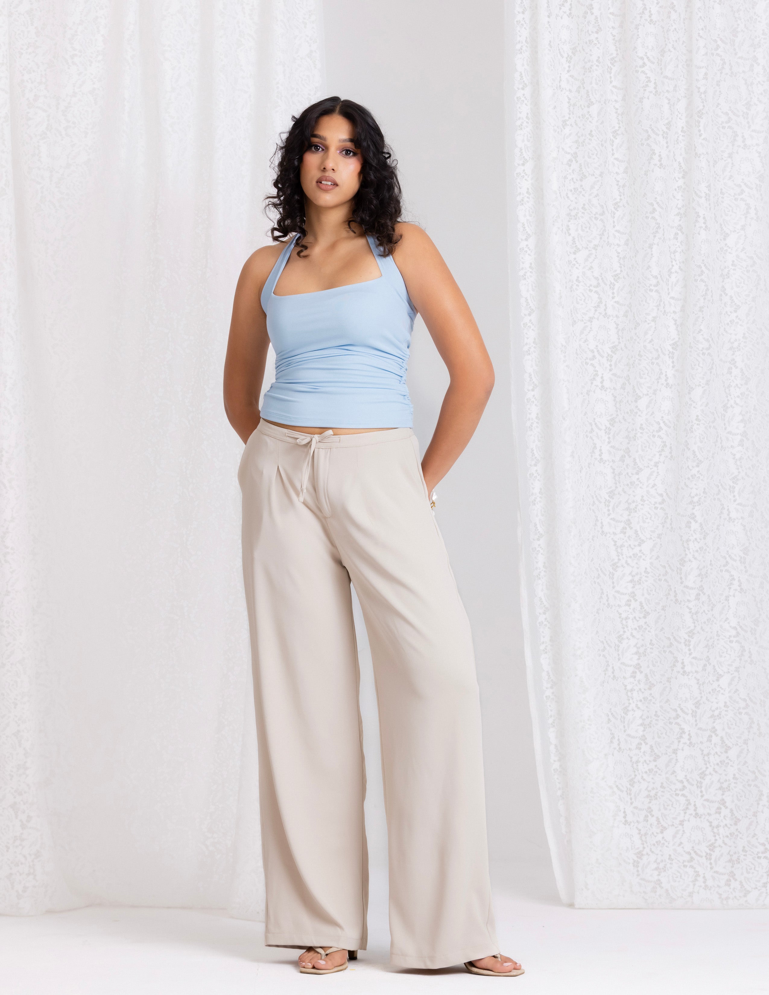 Low Waist Wide Leg Pant