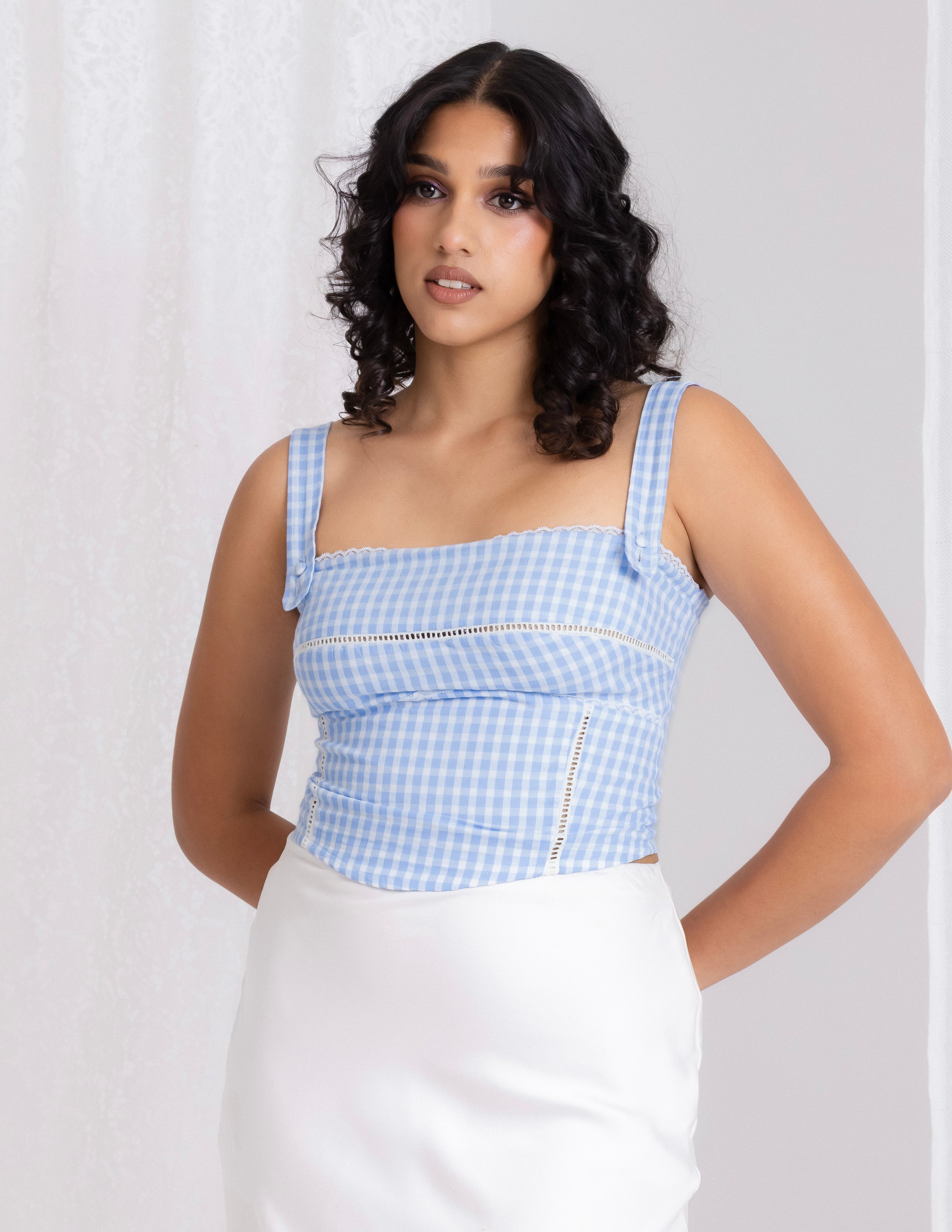 Lace Detailed Corset Top