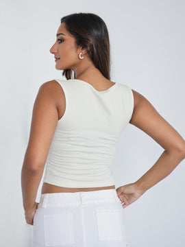 Square Neck Fitted Top