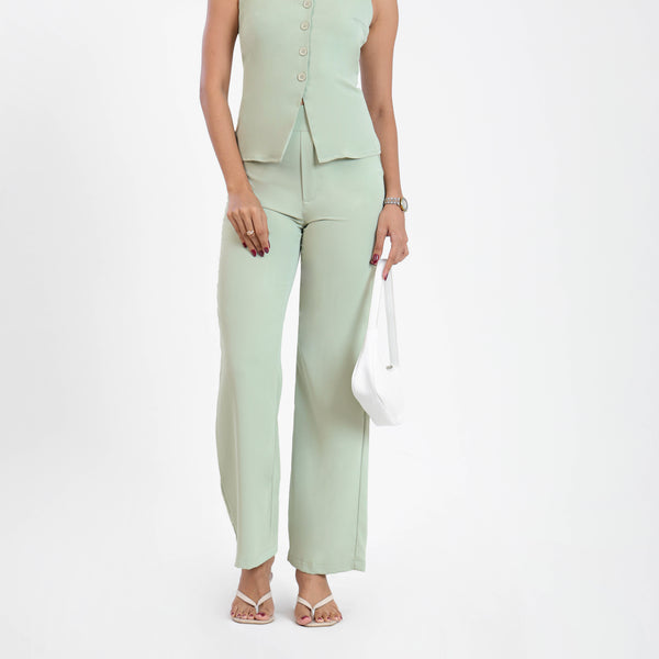 High Waist Straight Leg Pant