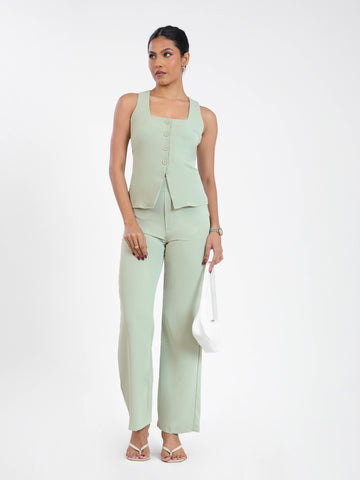 High Waist Straight Leg Pant