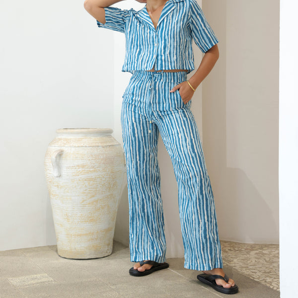 High Waist Wide Leg Casual Pant