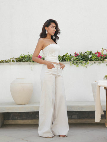 Low Waist Wide Leg  Pant