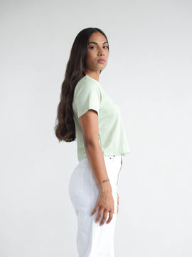 Short Sleeved Crop T Shirt