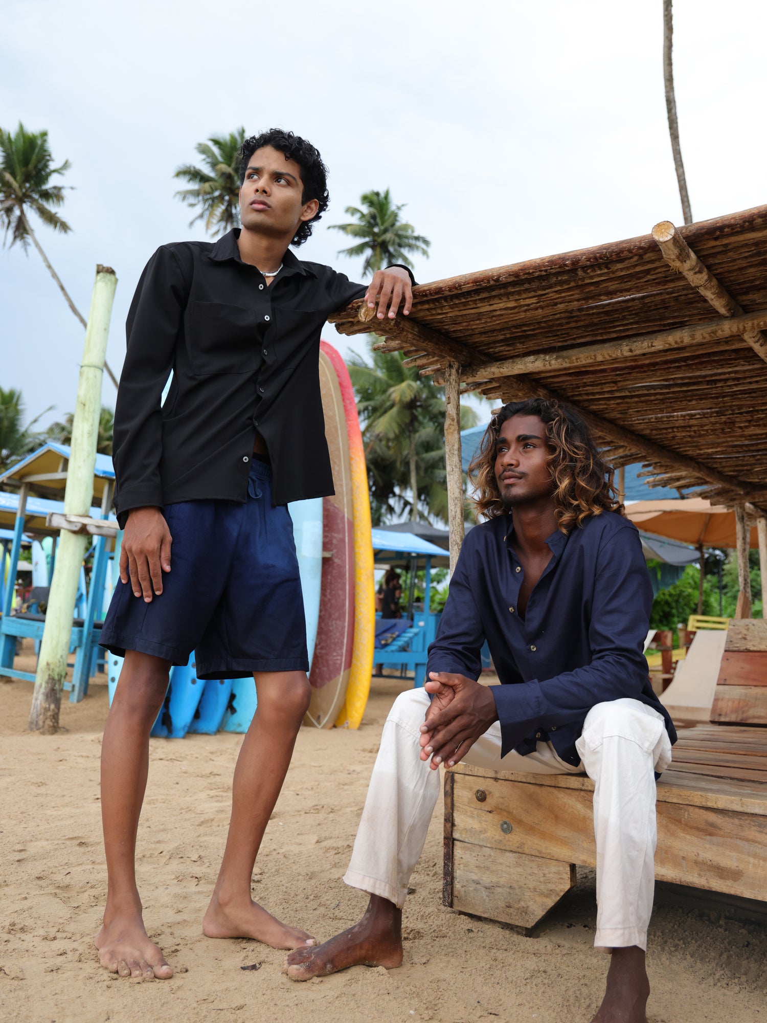 Double pocket detail regular fit shirt