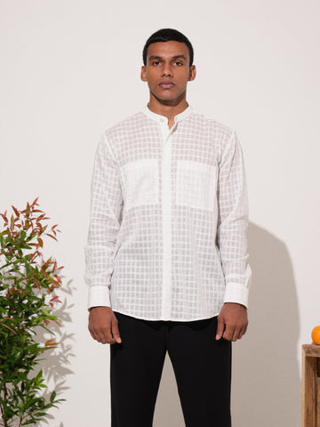 Double chest pocket detailed shirt