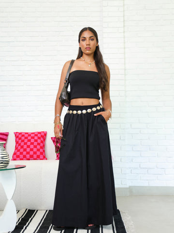 Elasticated Maxi Skirt