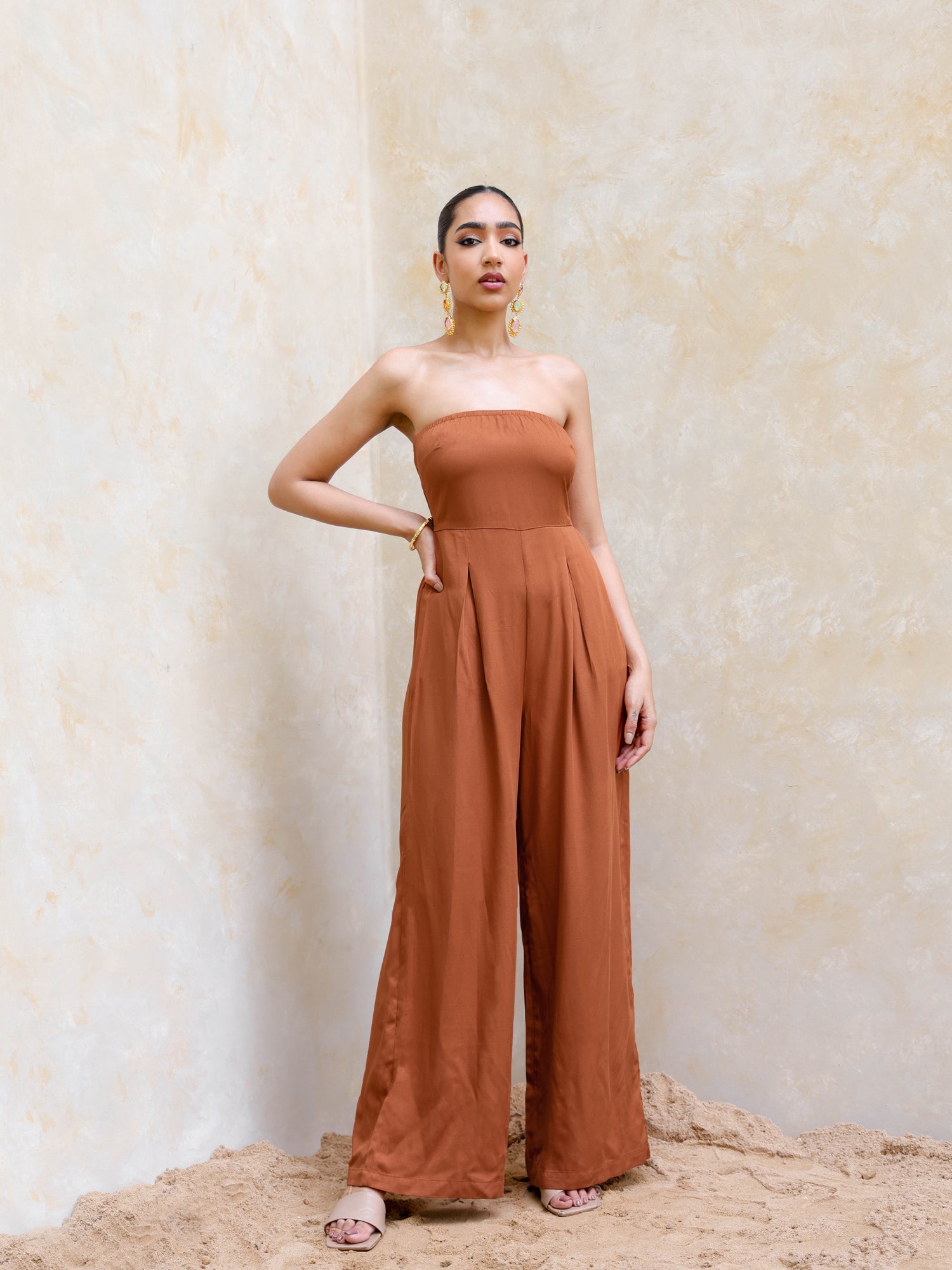 Back Smocking Jumpsuit