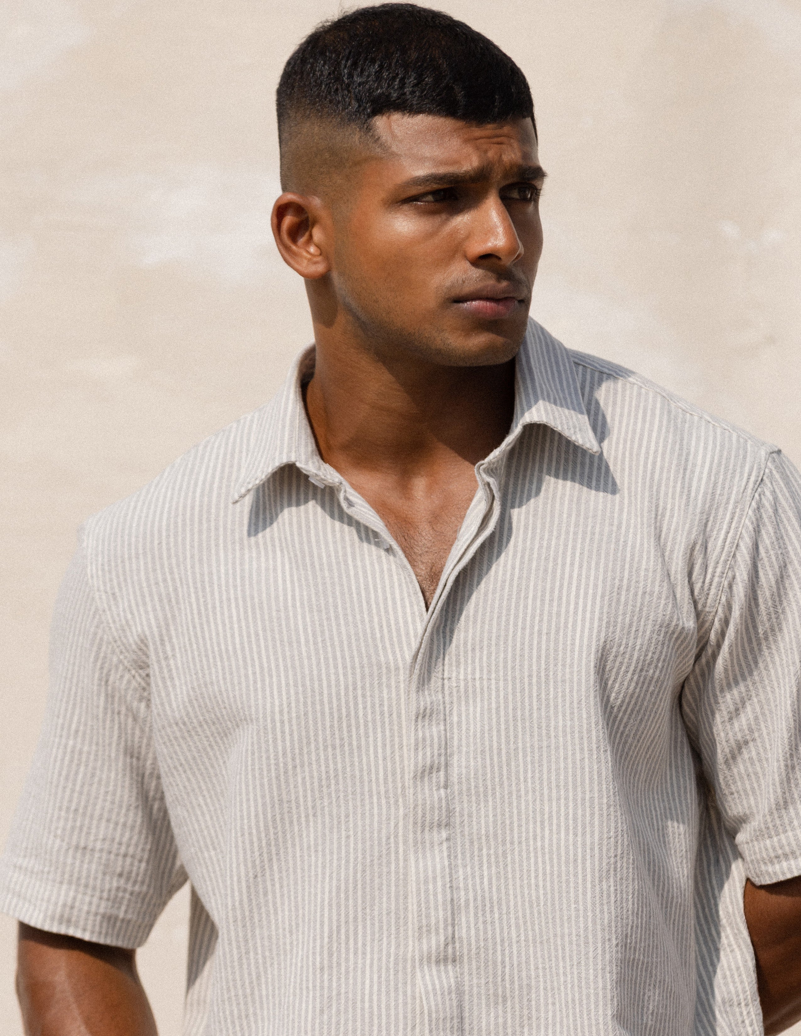 Oversized short sleeve shirt