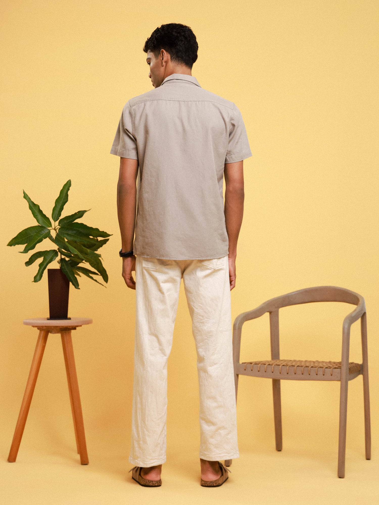 Soft cotton slim fit shirt