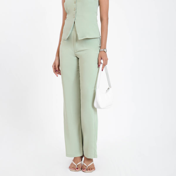 High Waist Straight Leg Pant