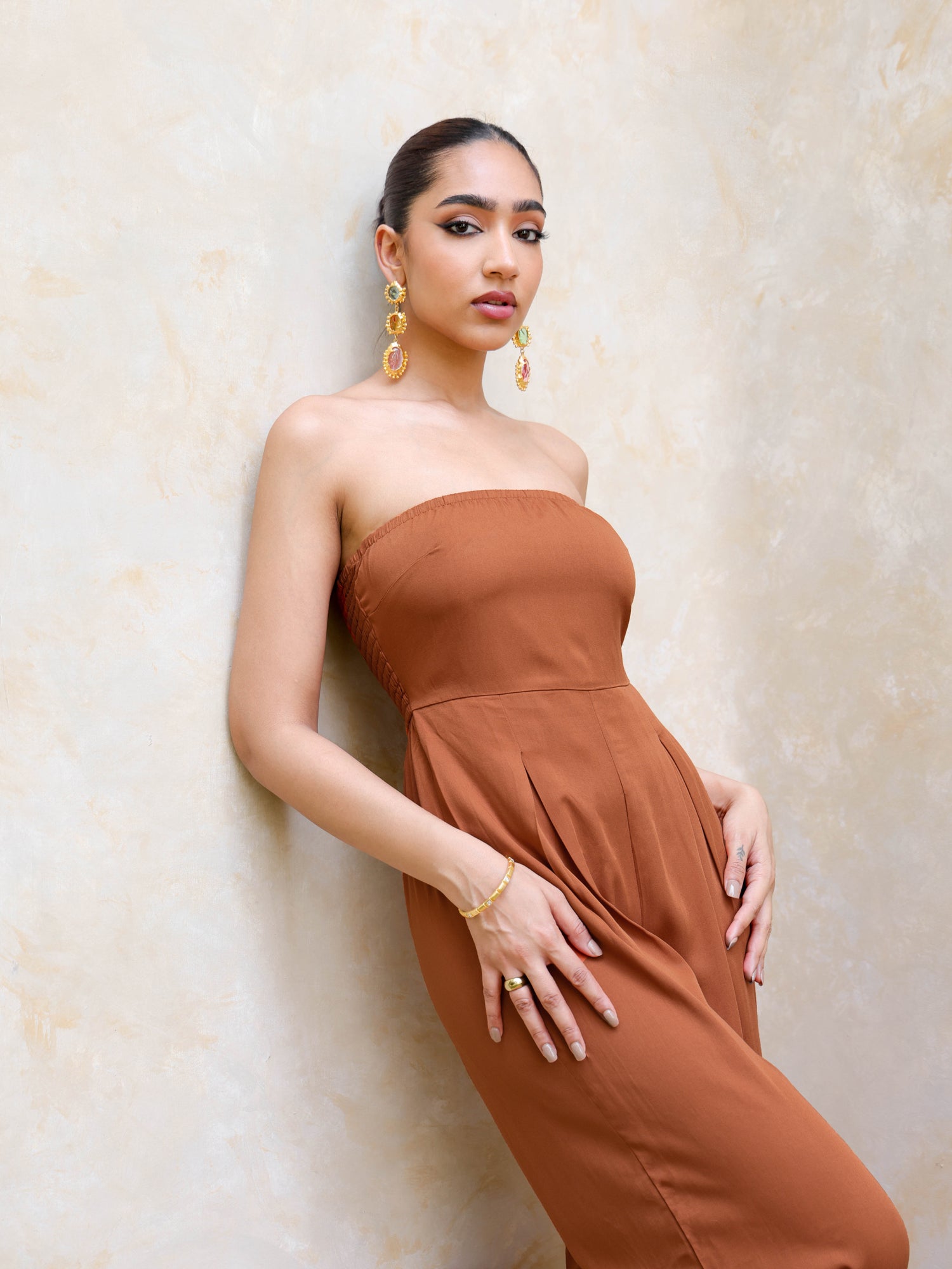 Back Smocking Jumpsuit