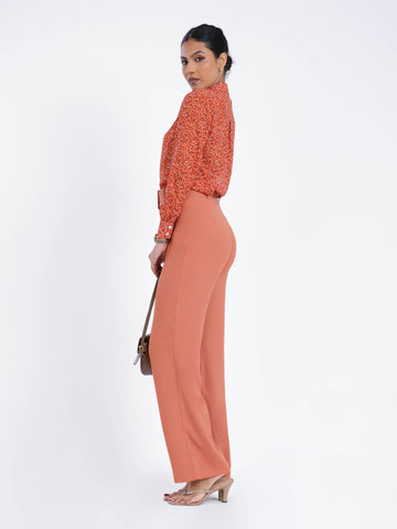 High Waist Straight Leg Pant