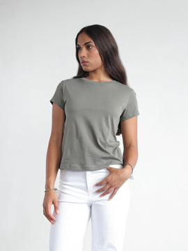 Cap Sleeved Regular Fit T-Shirt