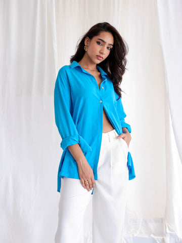 Button Down Oversized Top