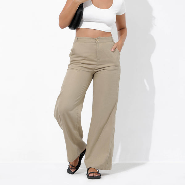 High Waist Basic Pant