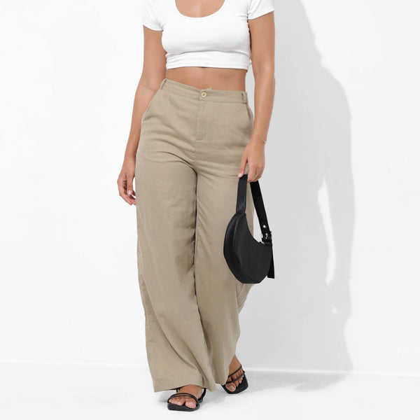 High Waist Basic Pant