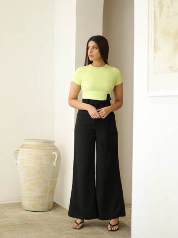 Front Tieup Wide Leg Pant