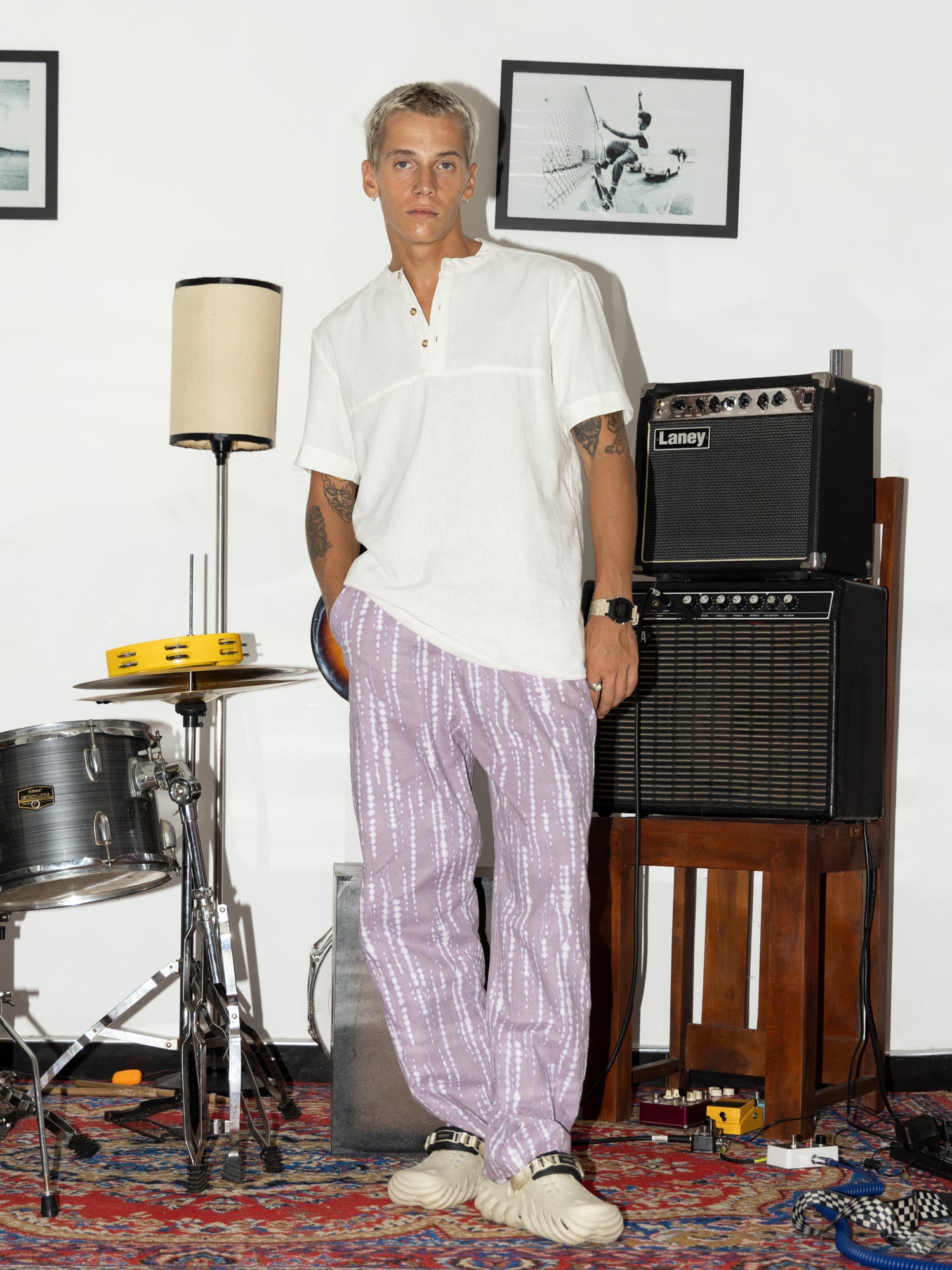 Seam detailed Linen shirt