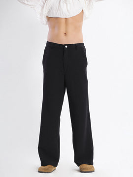 Straight leg cotton pant