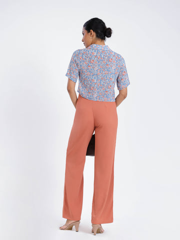 High Waist Straight Leg Pant