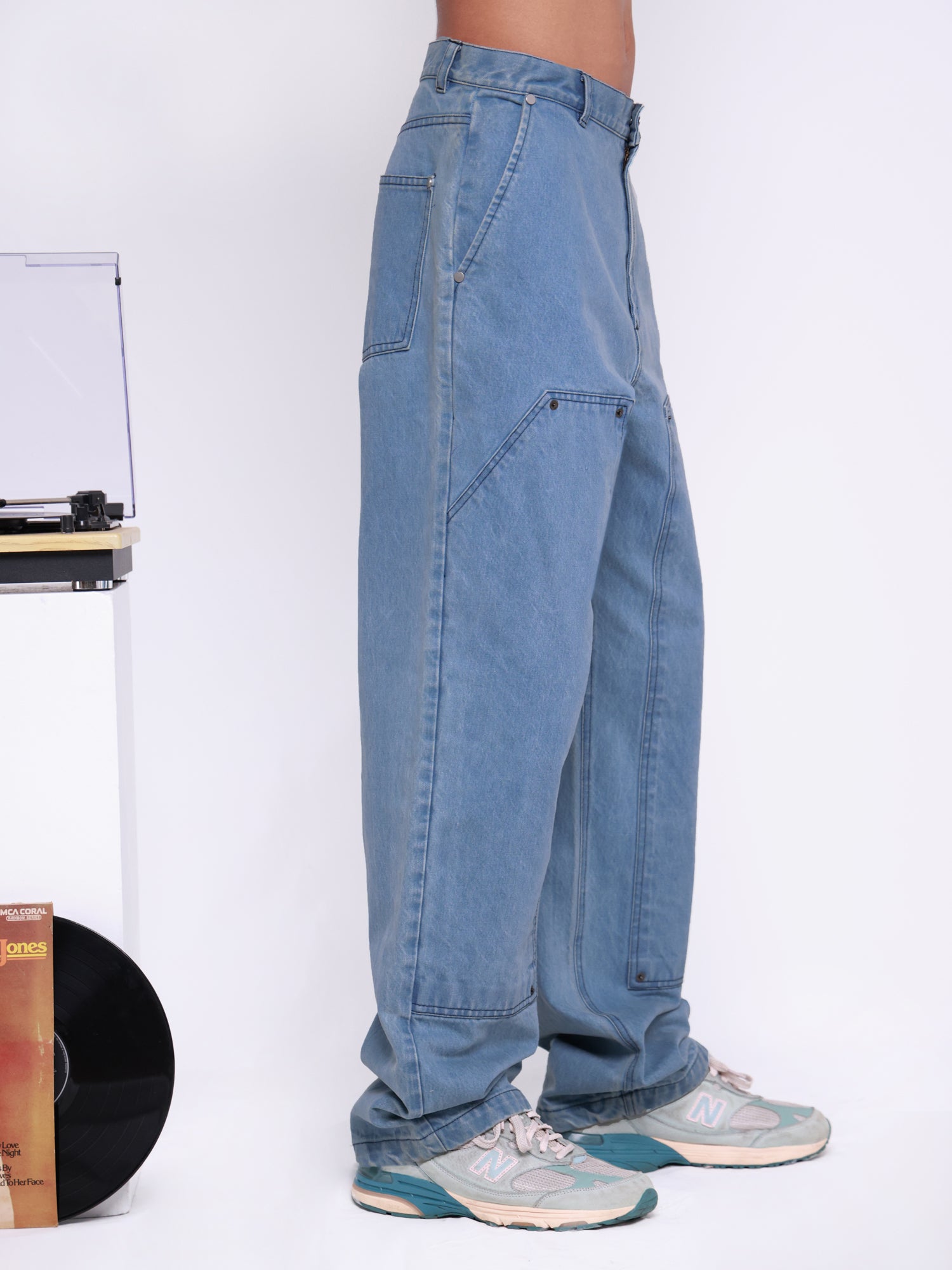 Denim carpenter pant