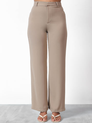 High Waist Straight Leg Pant