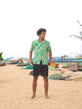 Tropical detailed regular fit shirt