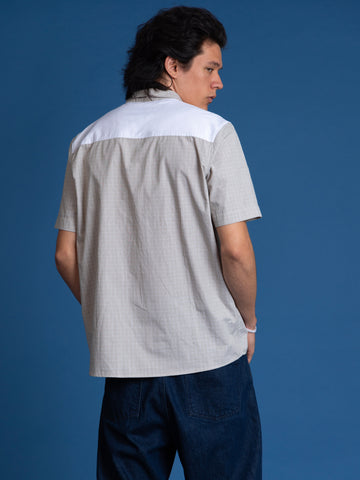 One chest pocket detailed polyester shirt