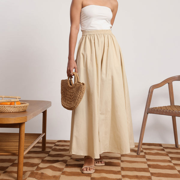 Elasticated Maxi Skirt