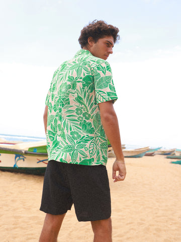 Tropical detailed regular fit shirt