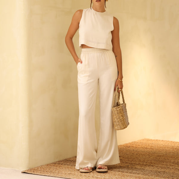High Neck Sleeveless Top