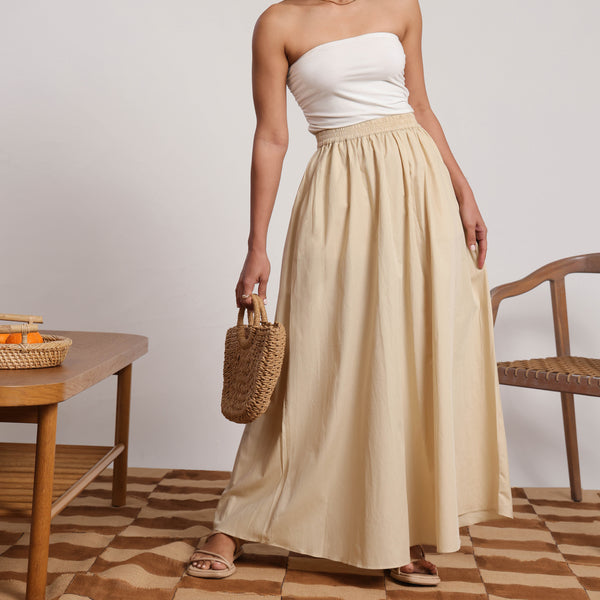 Elasticated Maxi Skirt