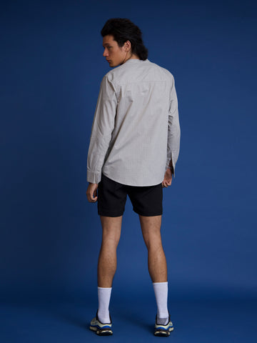 Side seam belt detailed shirt