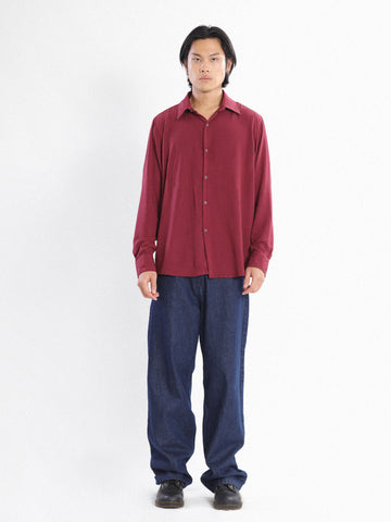 Oversize rayon shirt