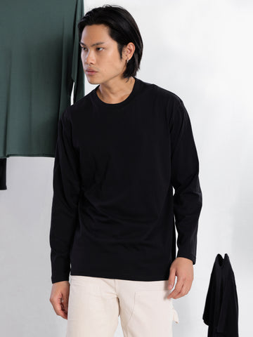 Long sleeve regular fit T shirt