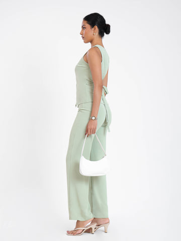 High Waist Straight Leg Pant